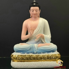 Bộ Tượng thất phật Dược Sư bảy thế tay bằng bột đá cao 48 cm