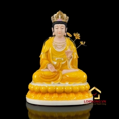 Tượng Phật Tây Phương Tam Thánh Đế To Bằng Bột Đá Hổ Phách cao từ 20 – 48 cm