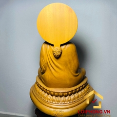 Tượng Phật Thích Ca tĩnh tâm kích thước 50x44x31 cm
