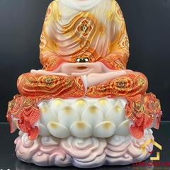 Tượng Phật Thích Ca ngồi đế non nước bằng bột đá sơn phú quý cao 30cm, 40cm và 48cm