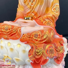 Tượng Phật Thích Ca ngồi đế non nước bằng bột đá sơn phú quý cao 30cm, 40cm và 48cm
