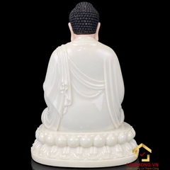 Tượng Phật Thích Ca Ngồi Đế Hoa Sen Bằng Bột Đá Cao 20 – 48 cm