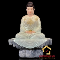 Tượng phật Thích Ca tĩnh tâm bằng bột đá cẩm thạch cao  48 – 65 – 90 – 105 cm