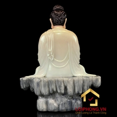 Tượng phật Thích Ca tĩnh tâm bằng bột đá cẩm thạch cao  48 – 65 – 90 – 105 cm