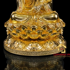Tượng Phật Quan Âm bằng đồng dát vàng cao 30 – 40 – 48 – 60 cm
