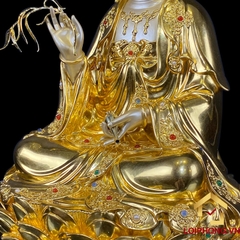 Tượng Phật Quan Âm bằng đồng dát vàng cao 30 – 40 – 48 – 60 cm