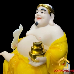 Tượng Thần Tài Thổ Địa trang phục màu vàng cao từ 20 – 40 cm