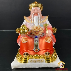 Tượng Thần Tài Thổ Địa trang phục màu đỏ cao từ 20 – 30 cm