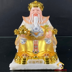 Tượng Thần Tài Thổ Địa trang phục màu vàng cao từ 20 – 30 cm