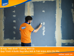Bí Kíp "Hồi Sinh" Tường Nhà Cũ: Quy Trình 4 Bước Đẹp Như Mới &amp; Tiết Kiệm 40% Chi Phí