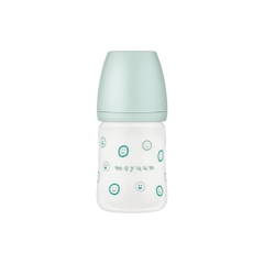 Bình sữa Thủy tinh tráng silicon Moyuum phiên bản Happy More - 150ml - Kèm núm 1