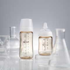 Thế hệ 3 - Bình PPSU Moyuum - Mẫu trơn - 330ml - KHÔNG NÚM