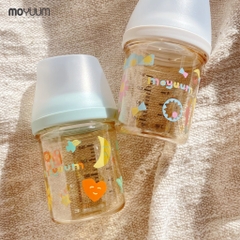 Bình sữa Moyuum PPSU Mov.aa - 160ml - Bản họa tiết - Trắng
