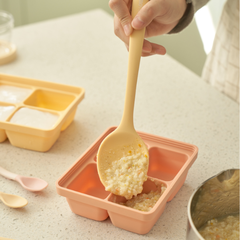 Thìa nấu silicone Moyuum - Đỏ/Vàng/Xám
