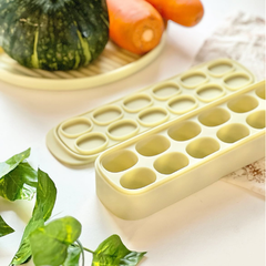 Khay trữ ăn dặm silicon Moyuum - 4 màu Vàng/Be/Xanh/Đỏ - 12 ô | 20ml/ô