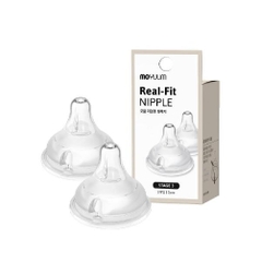Núm bình silicon Moyuum - Set 2 núm - Size 3