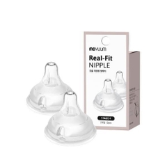 Núm bình silicon Moyuum - Set 2 núm - Size 4