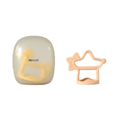 Set gặm nướu silicon Moyuum - 3m+ - Sao/Be san hô + Ngựa/Vàng