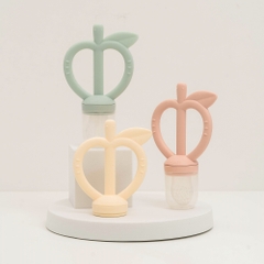 Túi lưới trái cây gặm nướu 2 in 1 Moyuum Feeder Teether - 5m+ - Màu vàng