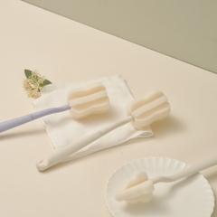 Set 6 cọ bình tay cong/Mút xốp Moyuum - Màu violet & Coconut