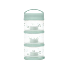 Hộp chia sữa bột Moyuum - 3 ngăn - Màu Xanh lá/Xanh bạc hà/Be/Trắng/Đen