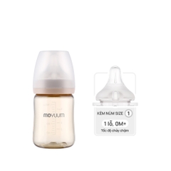 Bình sữa PPSU Moyuum - Trơn - 170ml - Kèm núm 1