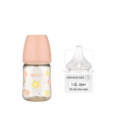 Bình sữa PPSU Moyuum - Hoa cúc - 170ml - Kèm núm 1