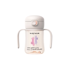 [1/7-31/7 GIẢM 10%] Bình tập hút - mẫu Mèo - màu Tím/Xám - 170ml/270ml