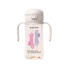 [1/7-31/7 GIẢM 10%] Bình tập hút - mẫu Mèo - màu Tím/Xám - 170ml/270ml