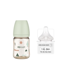 Bình sữa PPSU Moyuum - Mây xanh - 170ml - Kèm núm 1