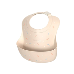 Yếm ăn dặm silicone trẻ em Moyuum - màu Sweet Party