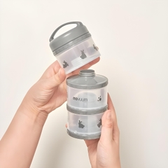 Bộ chia sữa 3 tầng - Màu thỏ đen