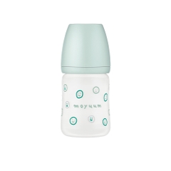 Bình sữa Thủy tinh tráng silicon Moyuum phiên bản Happy More - 150ml/240ml