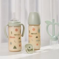 Bình sữa PPSU Moyuum - Mây xanh - 270ml - Kèm núm 2