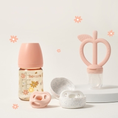 Bình sữa PPSU Moyuum - Hoa cúc - 170ml - Kèm núm 1