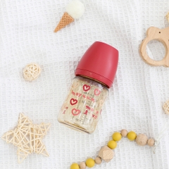Bình sữa PPSU Moyuum - Tim đỏ - 170ml - Kèm núm 1