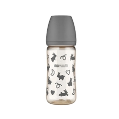 Bình sữa PPSU Moyuum - Thỏ đen - 270ml - Kèm núm 2