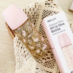 Bình sữa PPSU Moyuum - Thỏ hồng - 270ml - Kèm núm 2