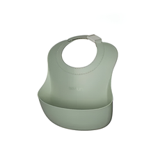 Yếm ăn dặm silicone trẻ em Moyuum - màu xanh lá