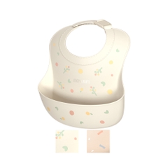 Yếm ăn dặm silicone Moyuum - BST họa tiết - Sweet Berry/ Sweet Party