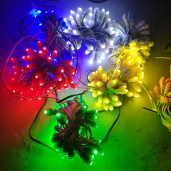 Đèn dây Led F5 quấn cây đế 9mm điện áp 5V (12V) các màu chống nước, F5 trang trí nhà cửa, F5 nháy đủ màu, trang trí Noel, trang trí Tết (Không kèm bộ nguồn)