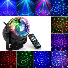 Đèn Led Xoay 7 Màu, Chớp Nháy Theo Nhạc, Trang Trí Decor, phòng Karaoke, có điều khiển