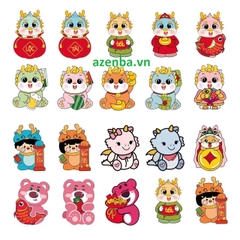Bao Lì xì Chibi, Lì xì hình Rồng, mẫu lì xì mới năm 2024, quà tặng, mùng tuổi...