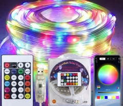 Đèn Led Trang Trí  Fairy Light 16 Triệu Màu. Điều khiển qua App điện thoại, dây led nháy giọt lệ, nháy đuổi decor phòng, trang trí Noel, trang trí Tết Nguyên đán, Café, đám cưới,...…