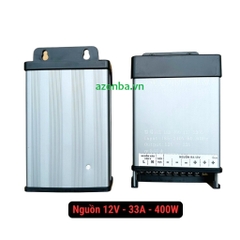 Bộ Nguồn 12V 33A, vỏ nhôm, 400W, kèm quạt tản, dùng được ngoài trời cho led đúc f5, led dán, led bảng