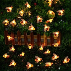 Dây Đèn Led Trang Trí Hình Con Ong, trang trí vườn cây, tiểu cảnh, decor