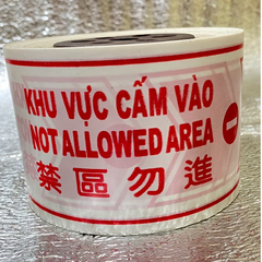 Băng rào cấm vào