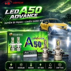 Đèn Led A50 Advance 60W Đủ Các Chân Bóng , Cho Xe Con Và Xe Tải