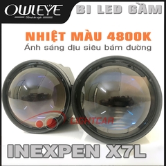 Bi Led Gầm Laser Chính Hãng Owleye Inexpen X7L Siêu Sáng , Nhiệt Màu 4800K