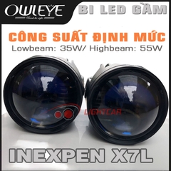 Bi Led Gầm Laser Chính Hãng Owleye Inexpen X7L Siêu Sáng , Nhiệt Màu 4800K